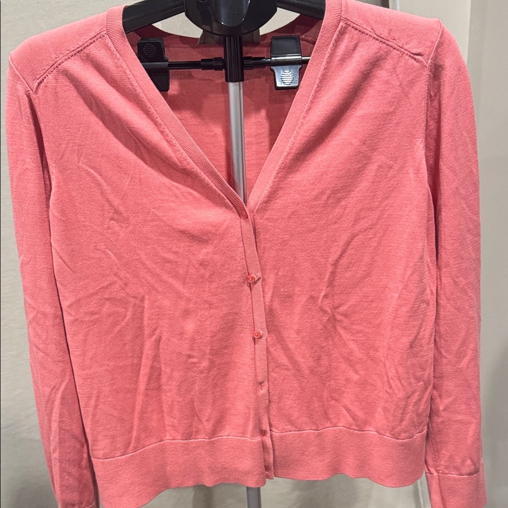 Pink Button-Up Cardigan - Picture 3 of 5